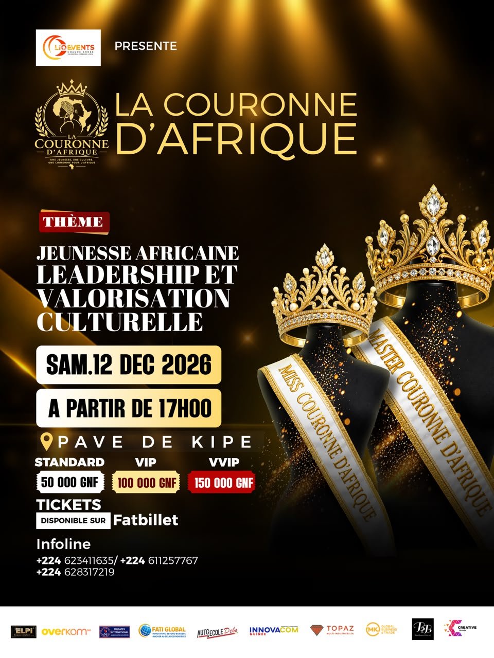 LA COURONNE D'AFRIQUE MISS 2026